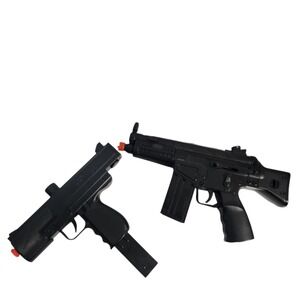 Airsoft Bundle: HFC M4 AEG Rifle + Manual Spring Pistol – 6mm BB – Tested